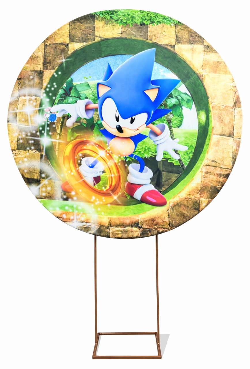 Painel Redondo 1,50 - Sonic 2 - daydecorafestas