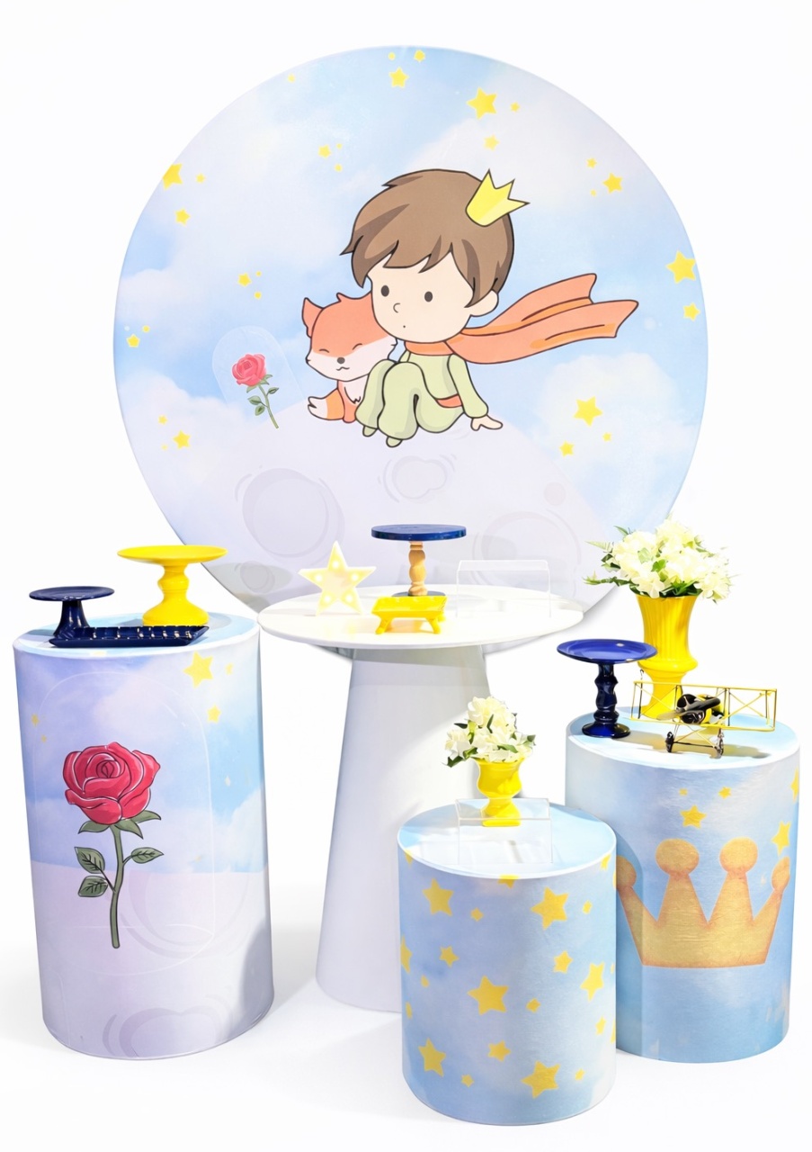 Kit - Pequeno Príncipe Moreno - Amarelo 2 - daydecorafestas