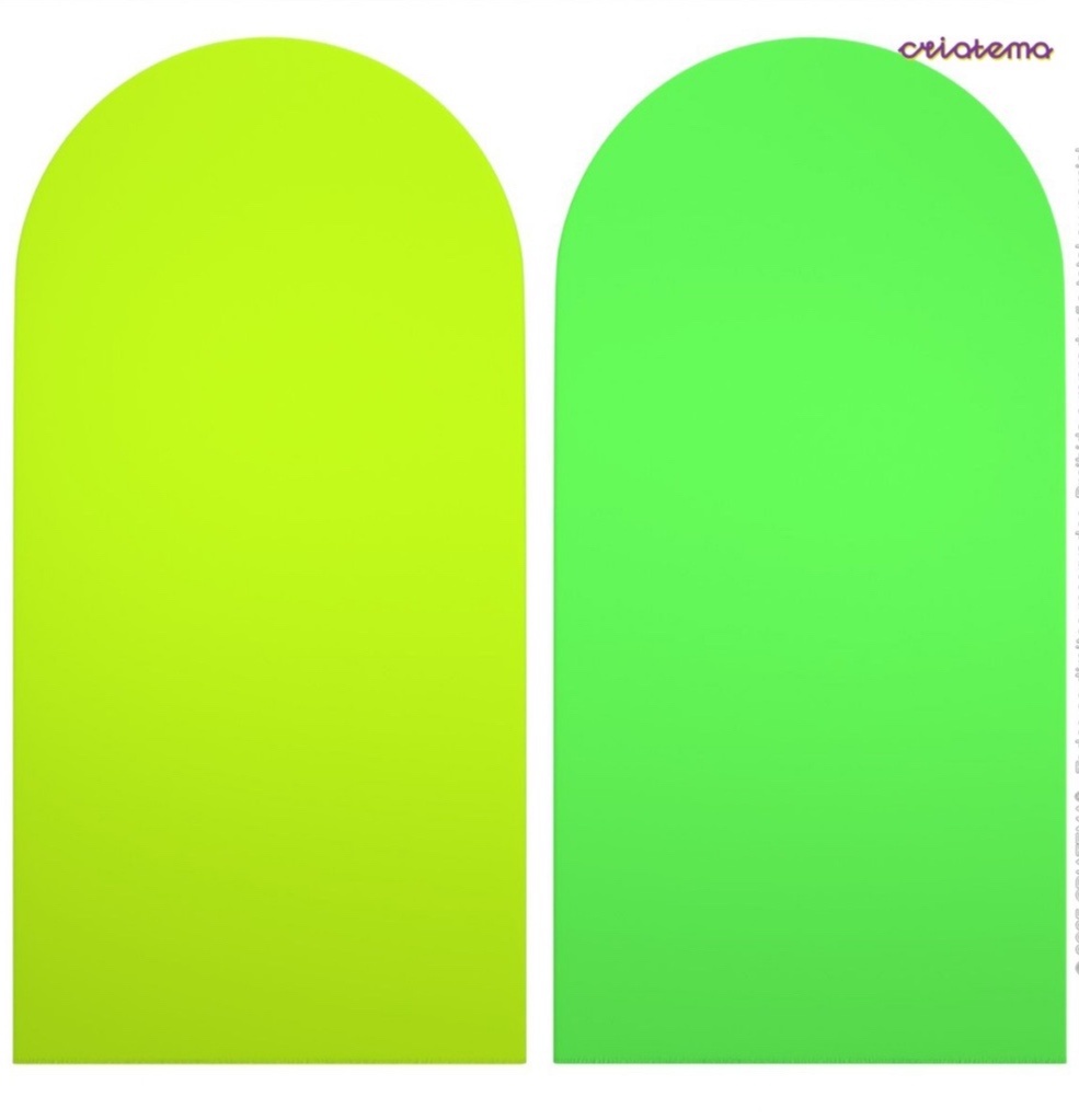 Painel Romano Veste Fácil 2X1 - Verde Neon Ou Amarelo Neon - daydecorafestas