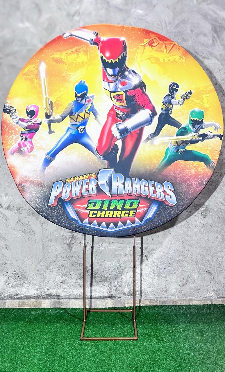 Painel Redondo 1,50 - Power Rangers - daydecorafestas