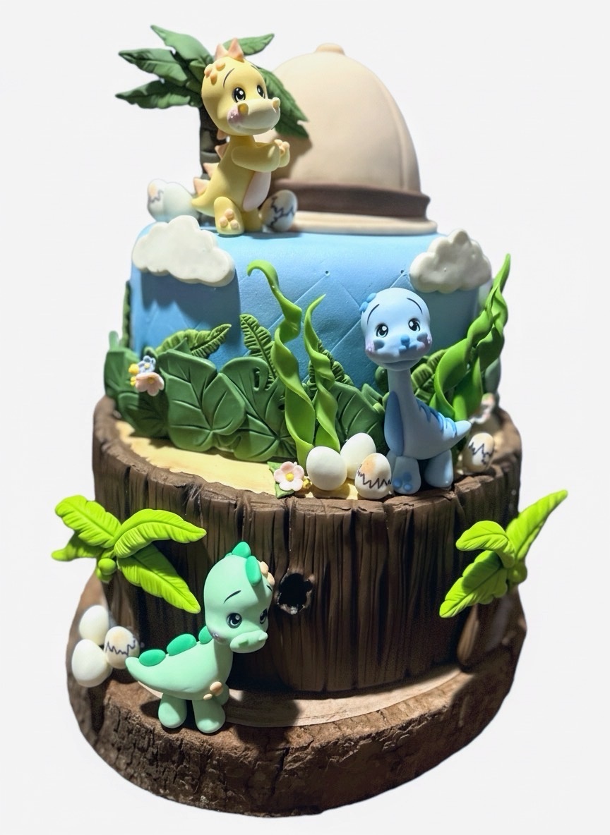 Bolo Fake - Dinossauro Baby  - daydecorafestas