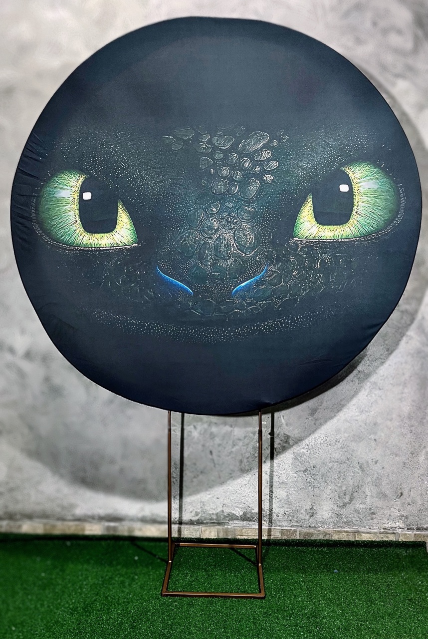 Painel Redondo 1,50 - Como Treinar Seu Dragão - daydecorafestas