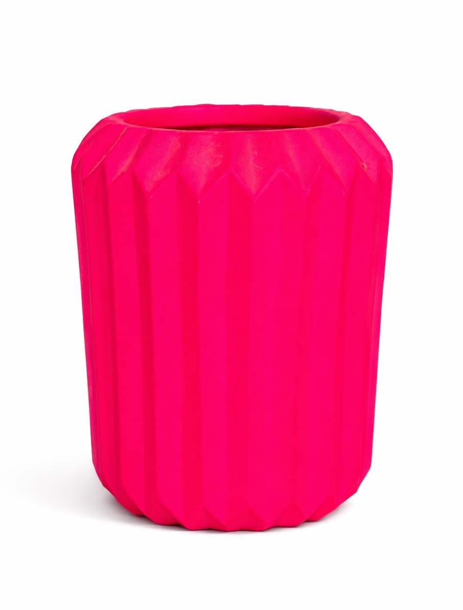 Vaso Rosa Neon - Cerâmica Rosa - M  - daydecorafestas