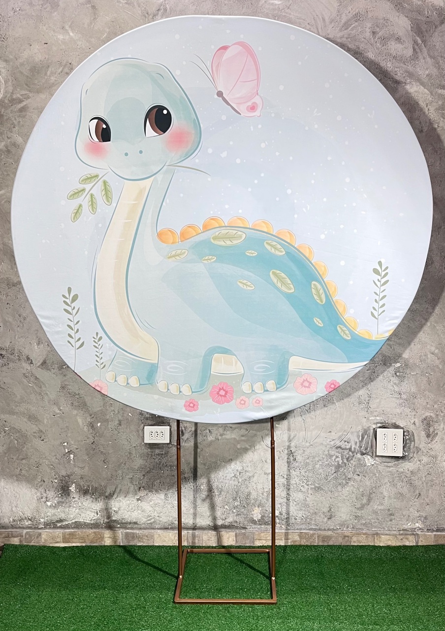 Painel Redondo 1,50 - Dinossauro Baby - daydecorafestas