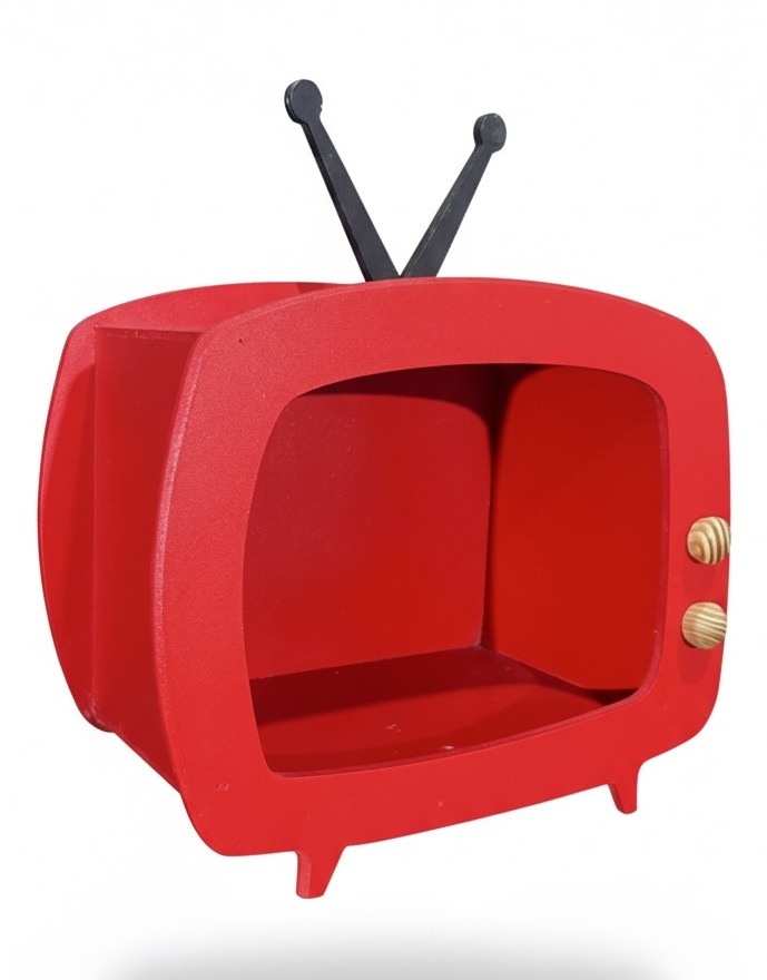 Tv Mdf - Vermelha - daydecorafestas