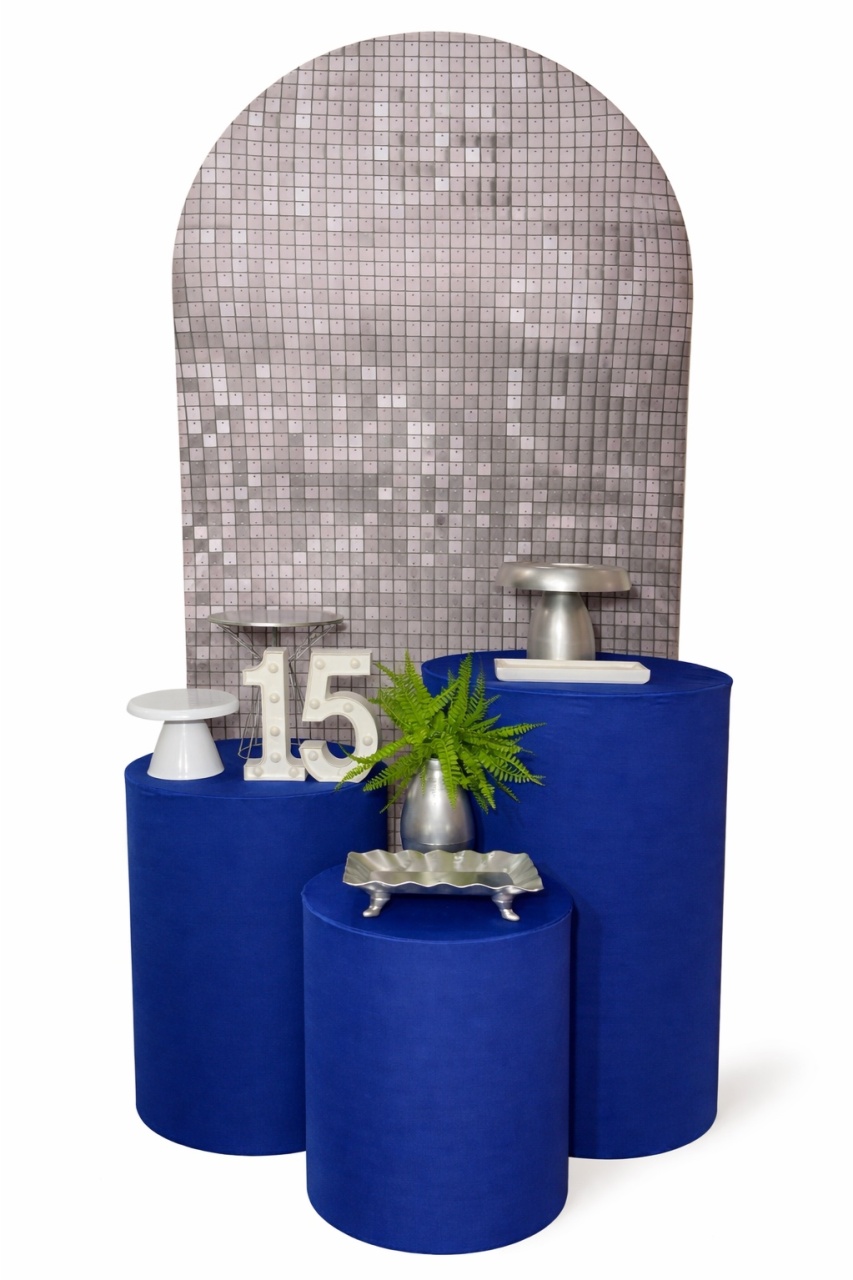 Kit - 15 Anos - Prata E Azul Escuro - daydecorafestas