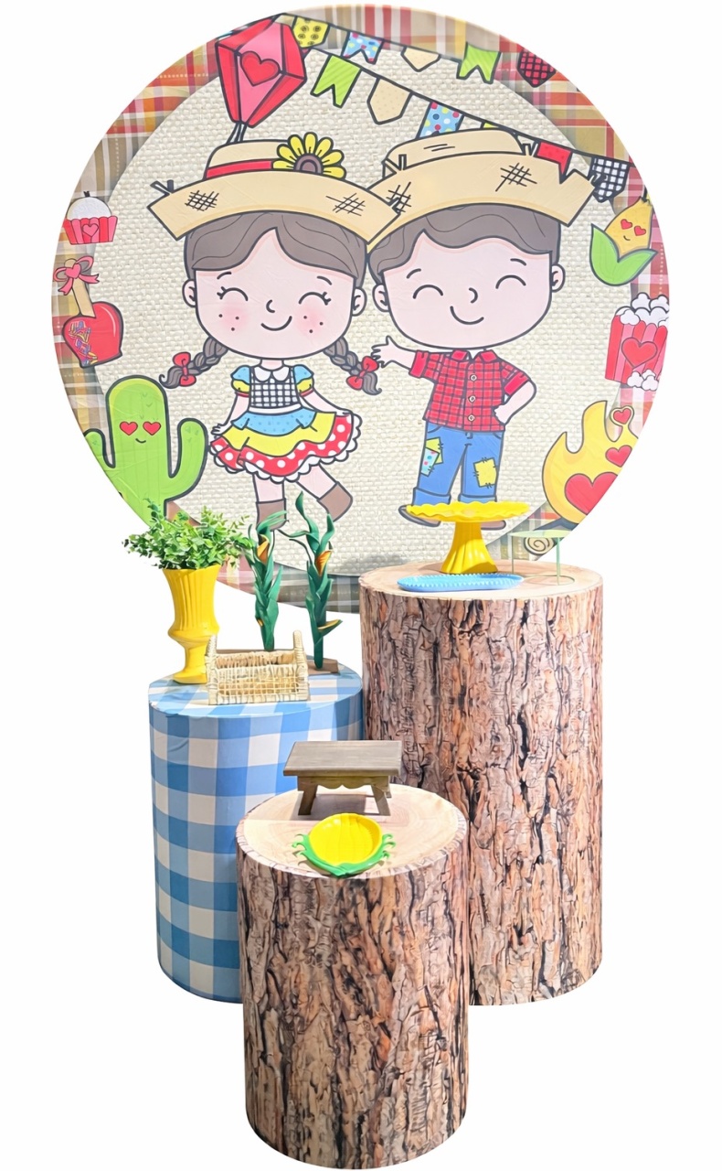 Kit - Festa Junina Azul - daydecorafestas