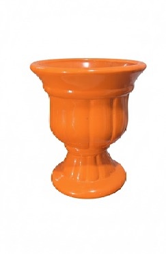 Vaso Cerâmica Laranja - Pp - daydecorafestas
