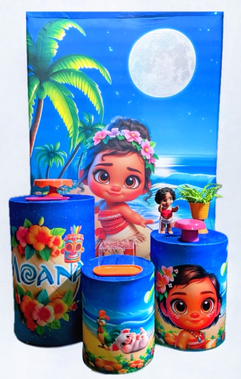 Kit - Moana Baby - daydecorafestas