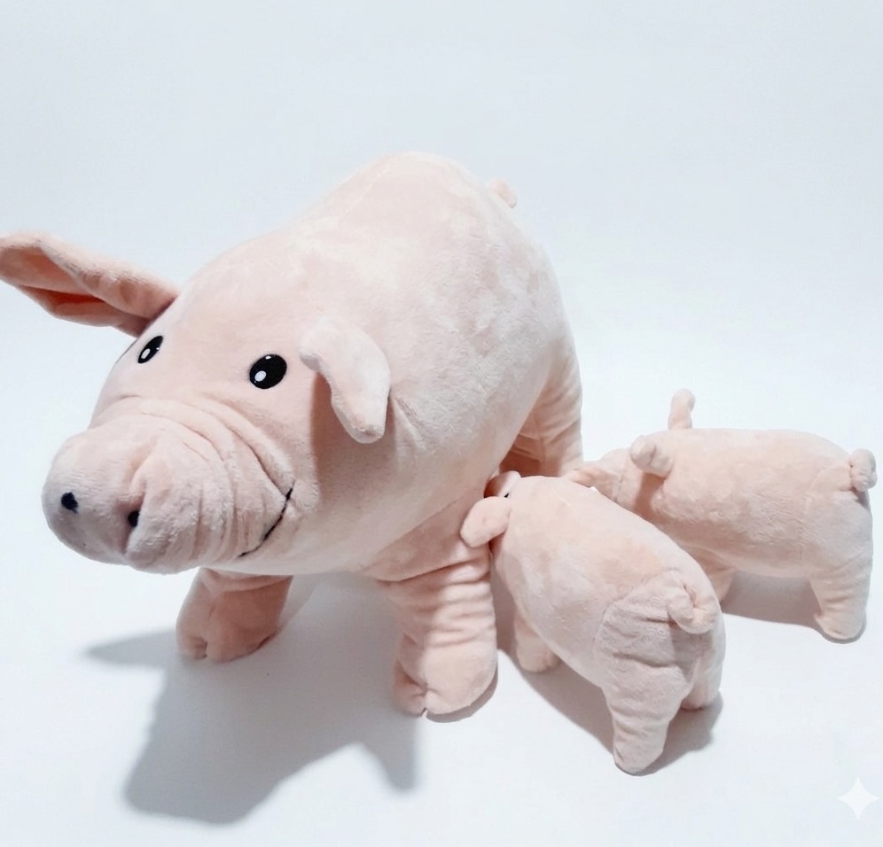 Porquinhos - Pelúcia  - daydecorafestas