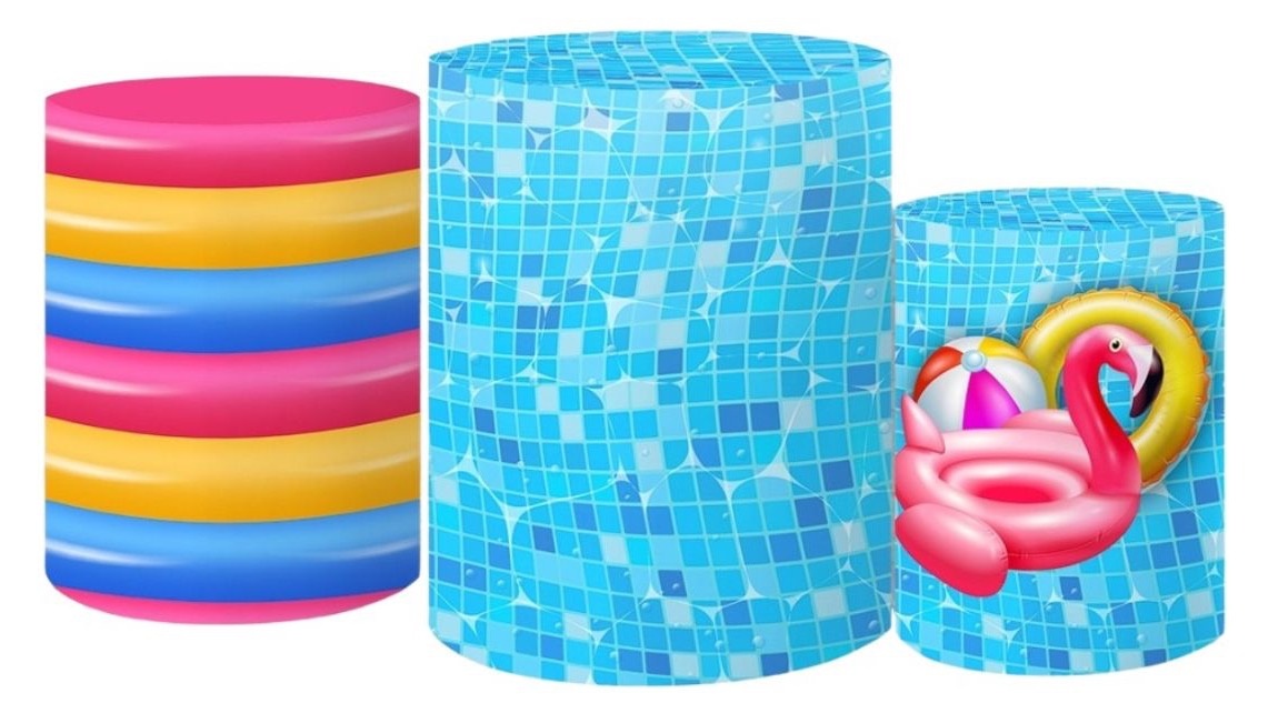 Trio de Capas - Pool Party - daydecorafestas