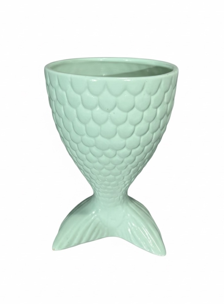 Vaso Sereia - Cerâmica  - daydecorafestas
