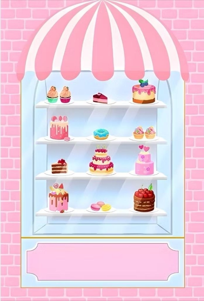 Painel Retangular 2,20X1,50 - Confeitaria  - daydecorafestas