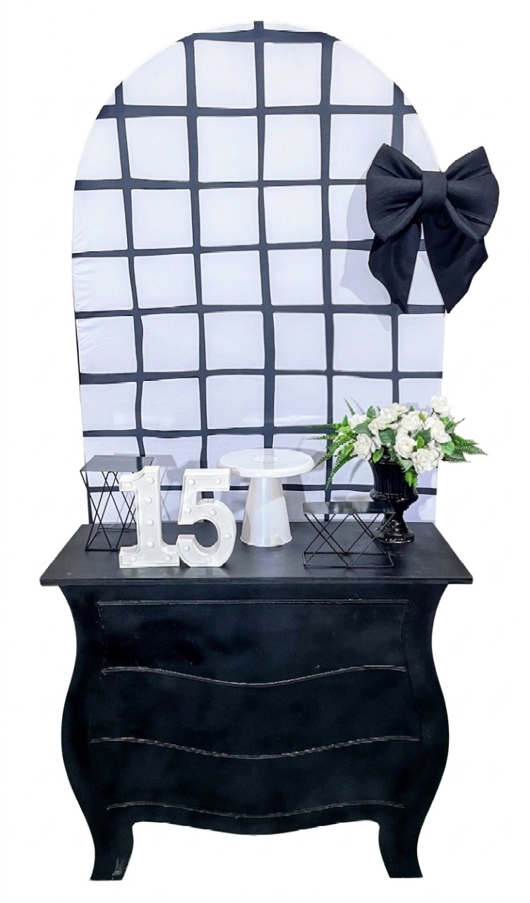 Kit - 15 Anos - Laço Preto - daydecorafestas