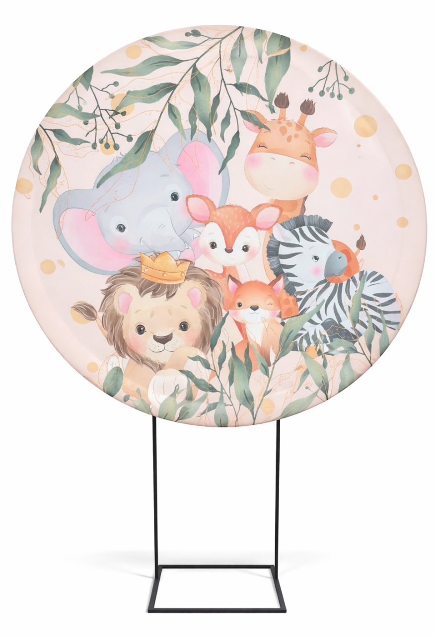 Painel Redondo 1,50 - Safari Candy - daydecorafestas