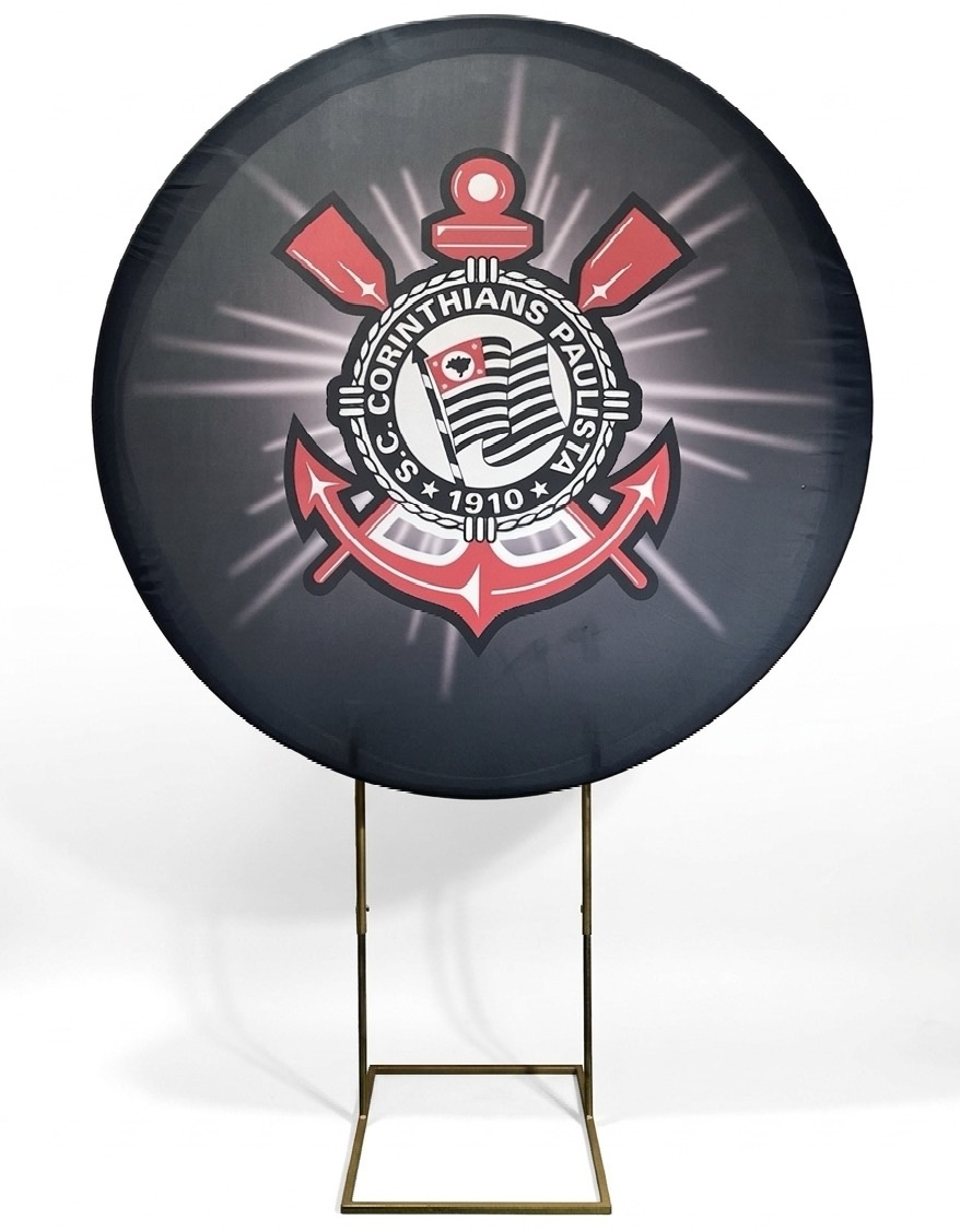 Painel Redondo 1,50 - Corinthians - daydecorafestas