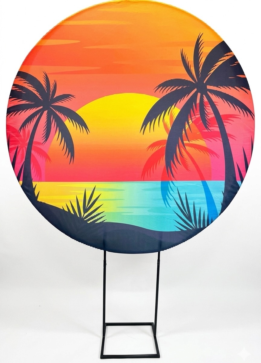 Painel Redondo 1,50 - Tardezinha 2 - daydecorafestas
