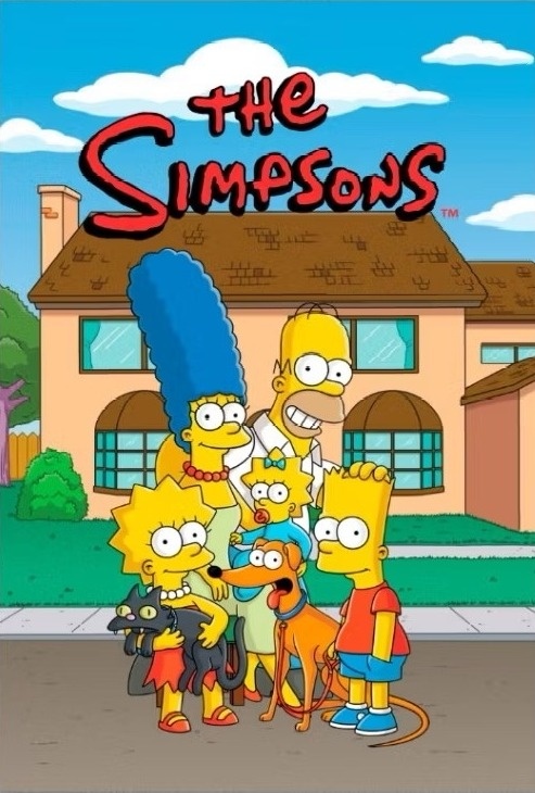Painel Retangular 2,2X1,50 - Simpsons  - daydecorafestas