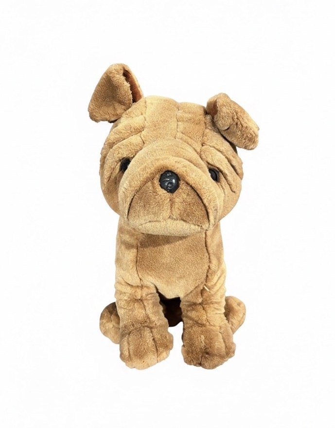Cachorro Bege - Pelúcia - daydecorafestas