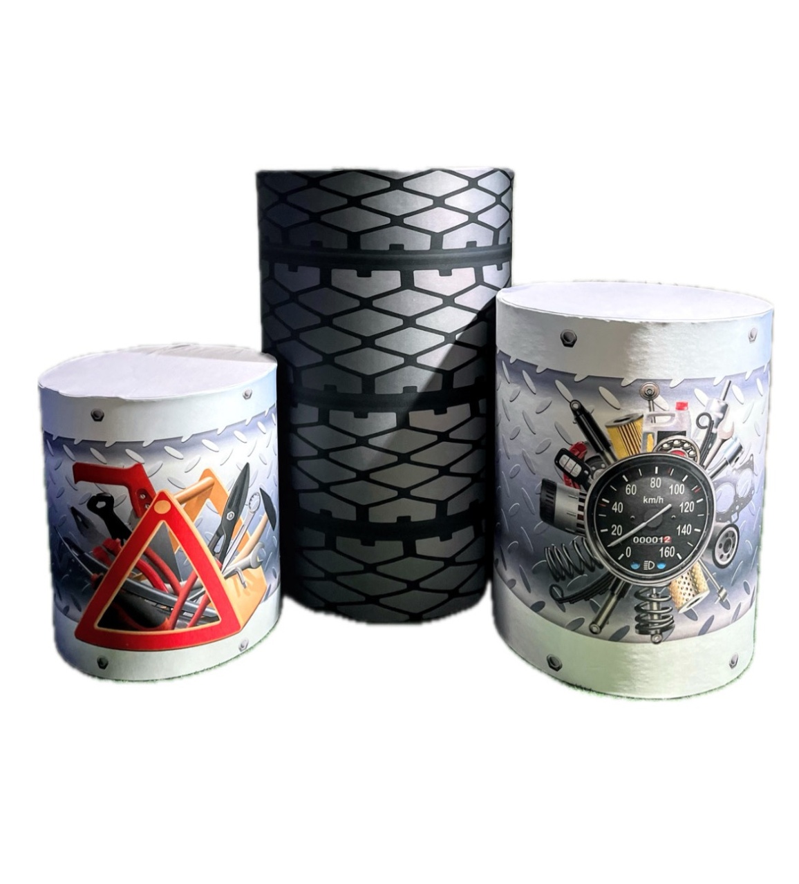 Trio Capas - Carros Oficina - daydecorafestas