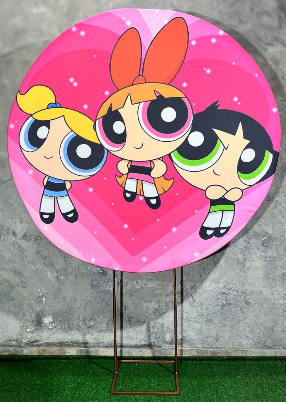 Painel Redondo 1,50 - Meninas Super Poderosas - daydecorafestas