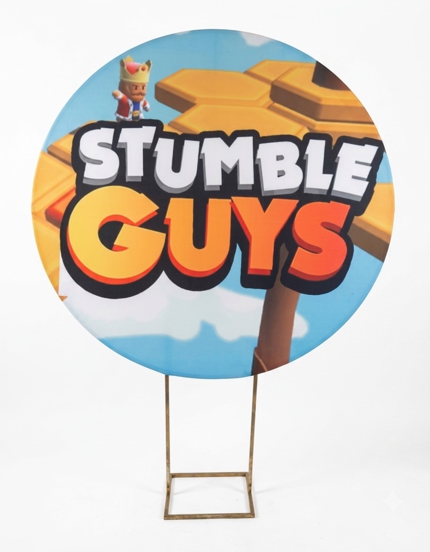 Painel Redondo 1,50 - Stumble Guys - daydecorafestas