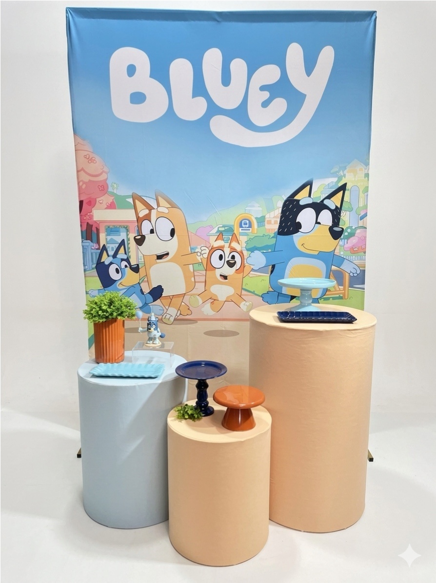 Kit - Bluey Retangular  - daydecorafestas