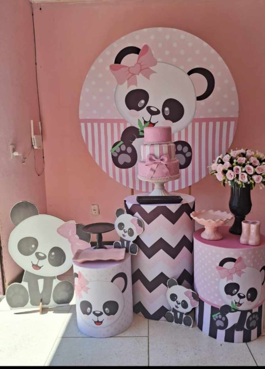 Panda Rosa - yasmim pires oliveira