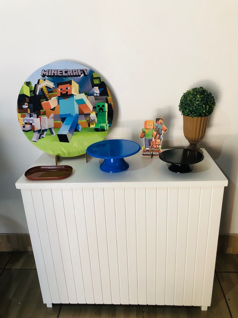 Minecraft Mini Kit Mesa 50 Cm Bronze - Mila e Dry Decora e Loca 