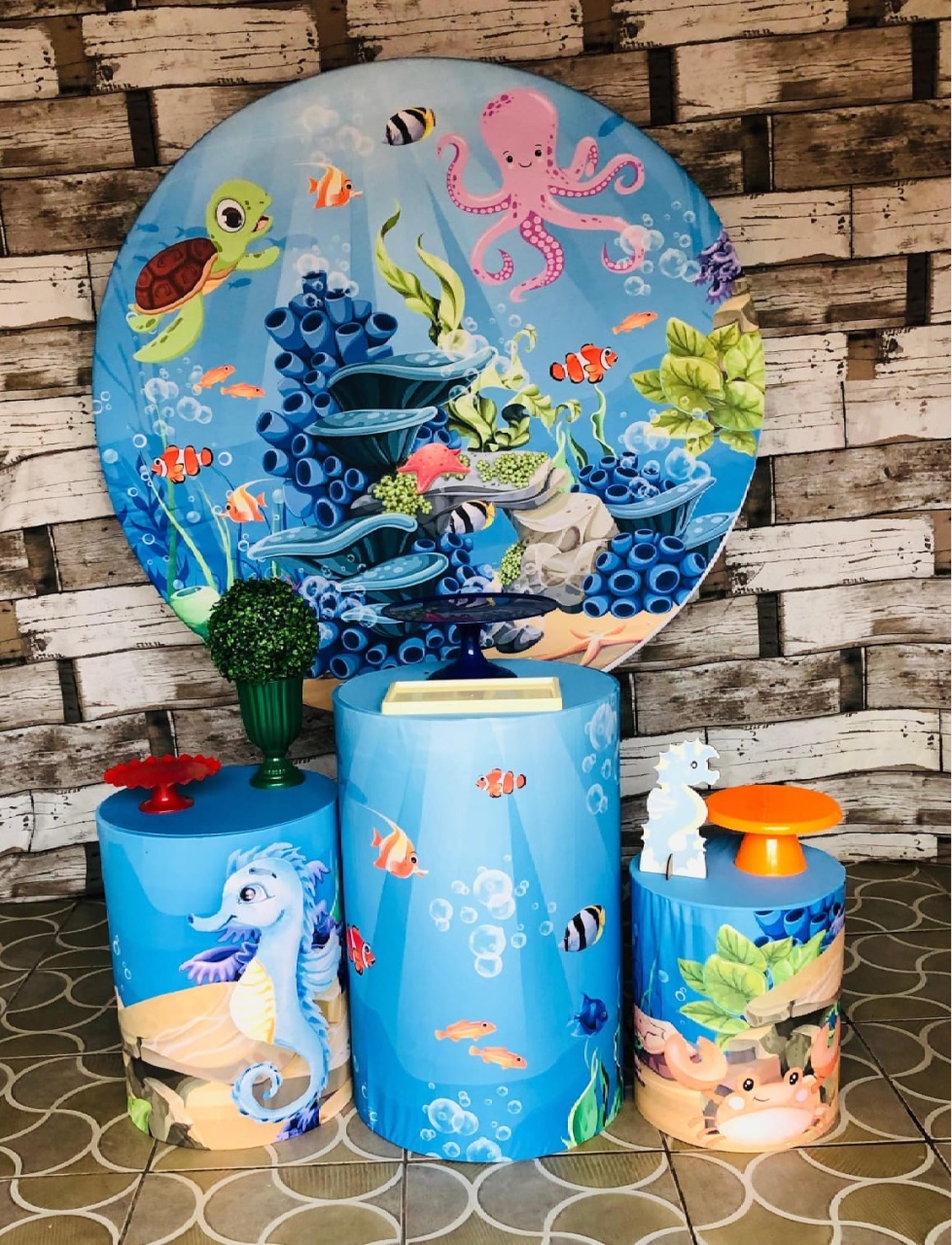 Kit Bronze Fundo Do Mar - Mila e Dry Decora e Loca 