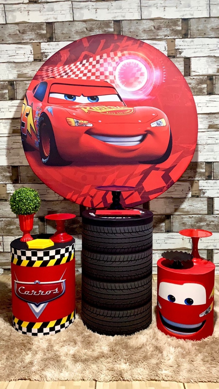 Kit Bronze Carros  Relâmpago Mcqueen  - Mila e Dry Decora e Loca 