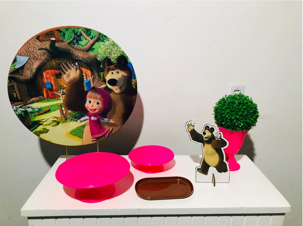 Masha E O Urso Kit Mesa Simples - Mila e Dry Decora e Loca 