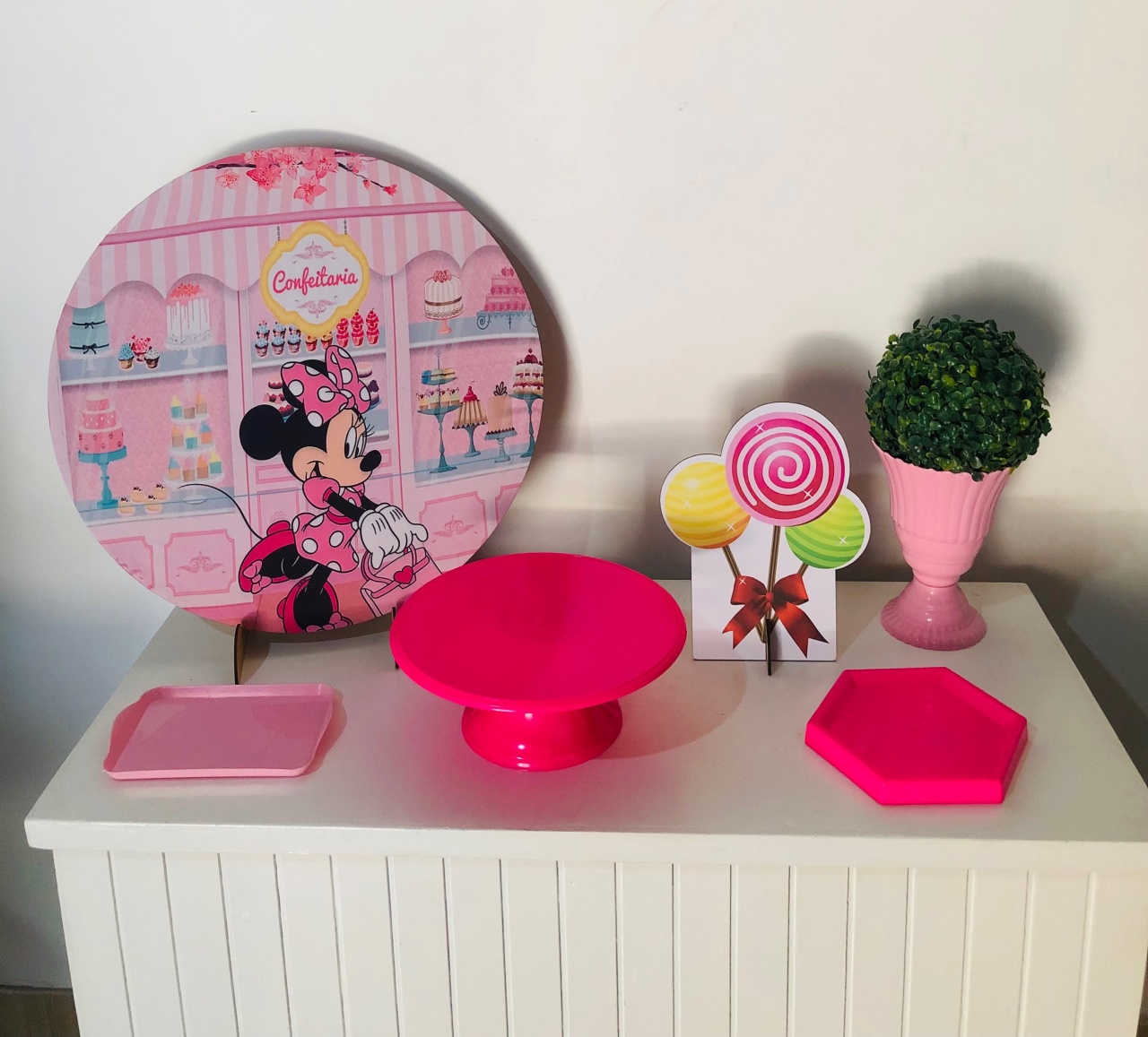 Minnie Confeitera Bronze Mini Kit 50 Cm   - Mila e Dry Decora e Loca 