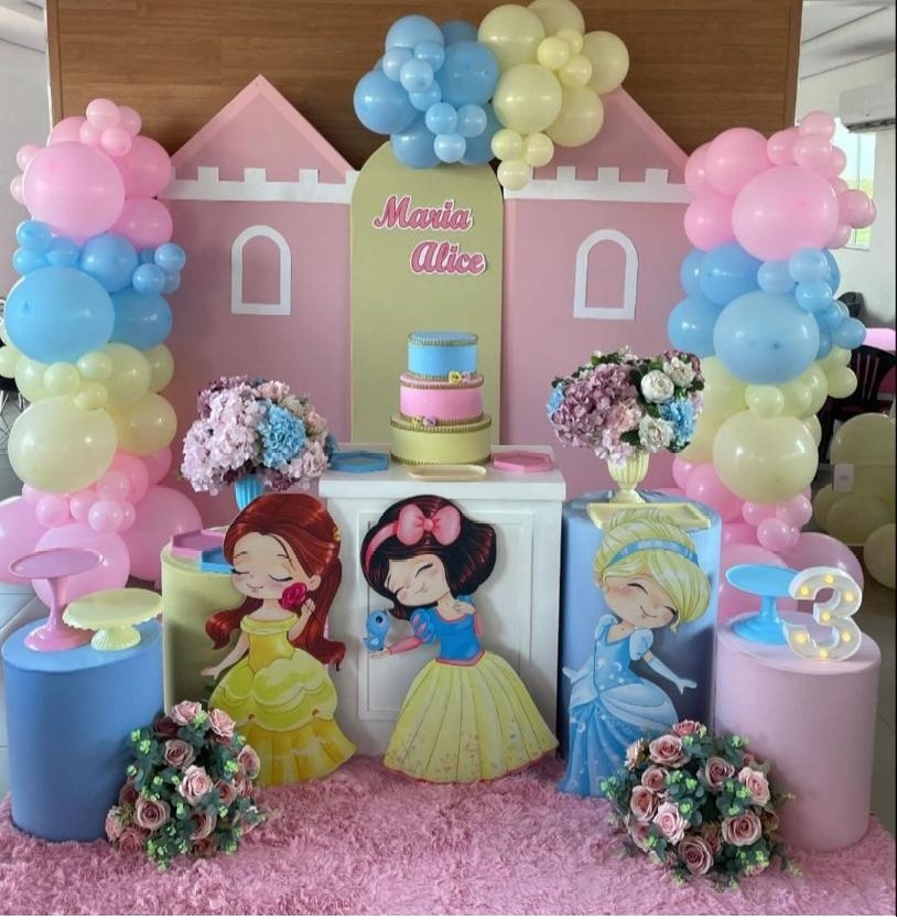 Princesas Cute Decoração  - Mila e Dry Decora e Loca 