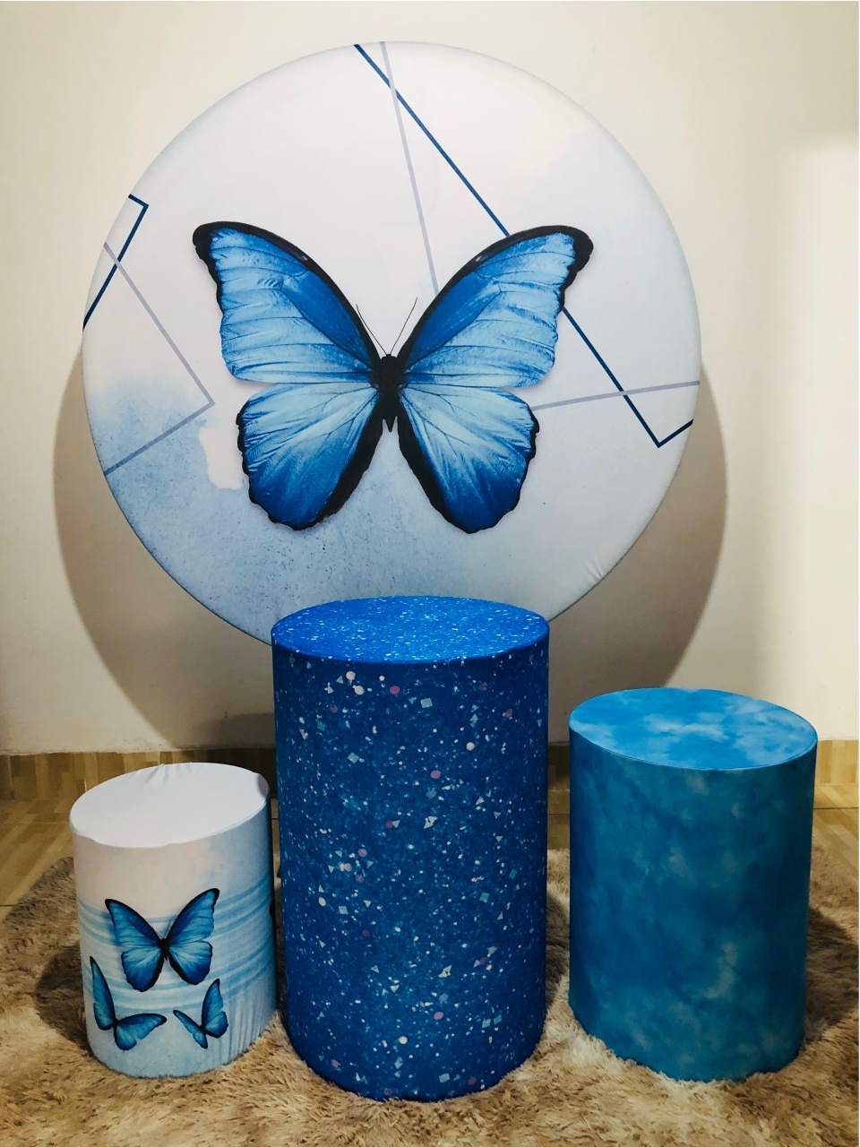 Borboleta Azul Capa - Mila e Dry Decora e Loca 