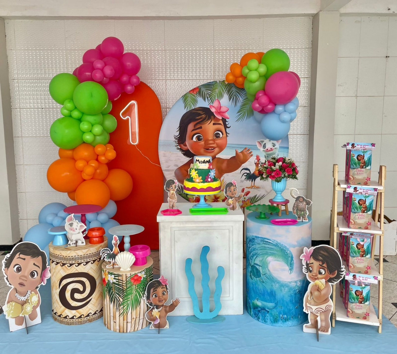 Moana Baby Decoração  - Mila e Dry Decora e Loca 