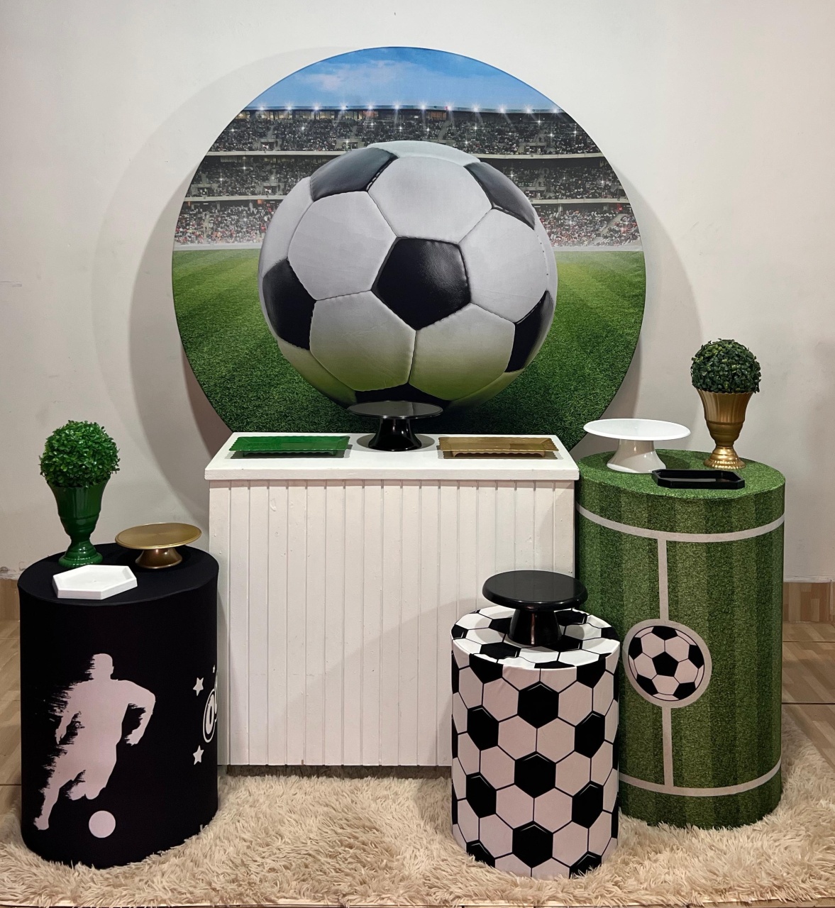 Kit Prata  Futebol   - Mila e Dry Decora e Loca 