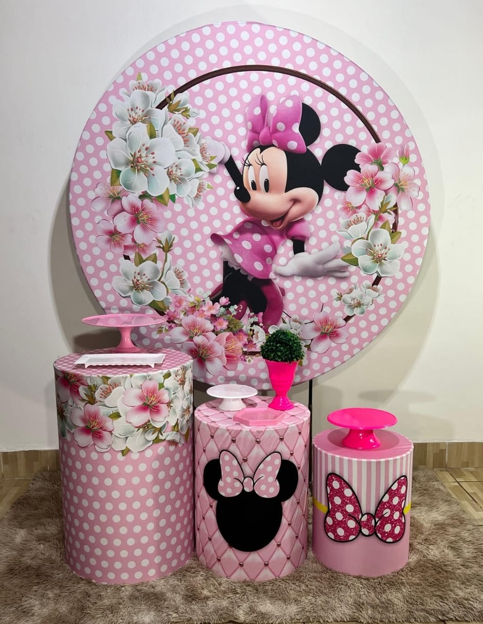 Minnie Rosa Kit Bronze - Mila e Dry Decora e Loca 