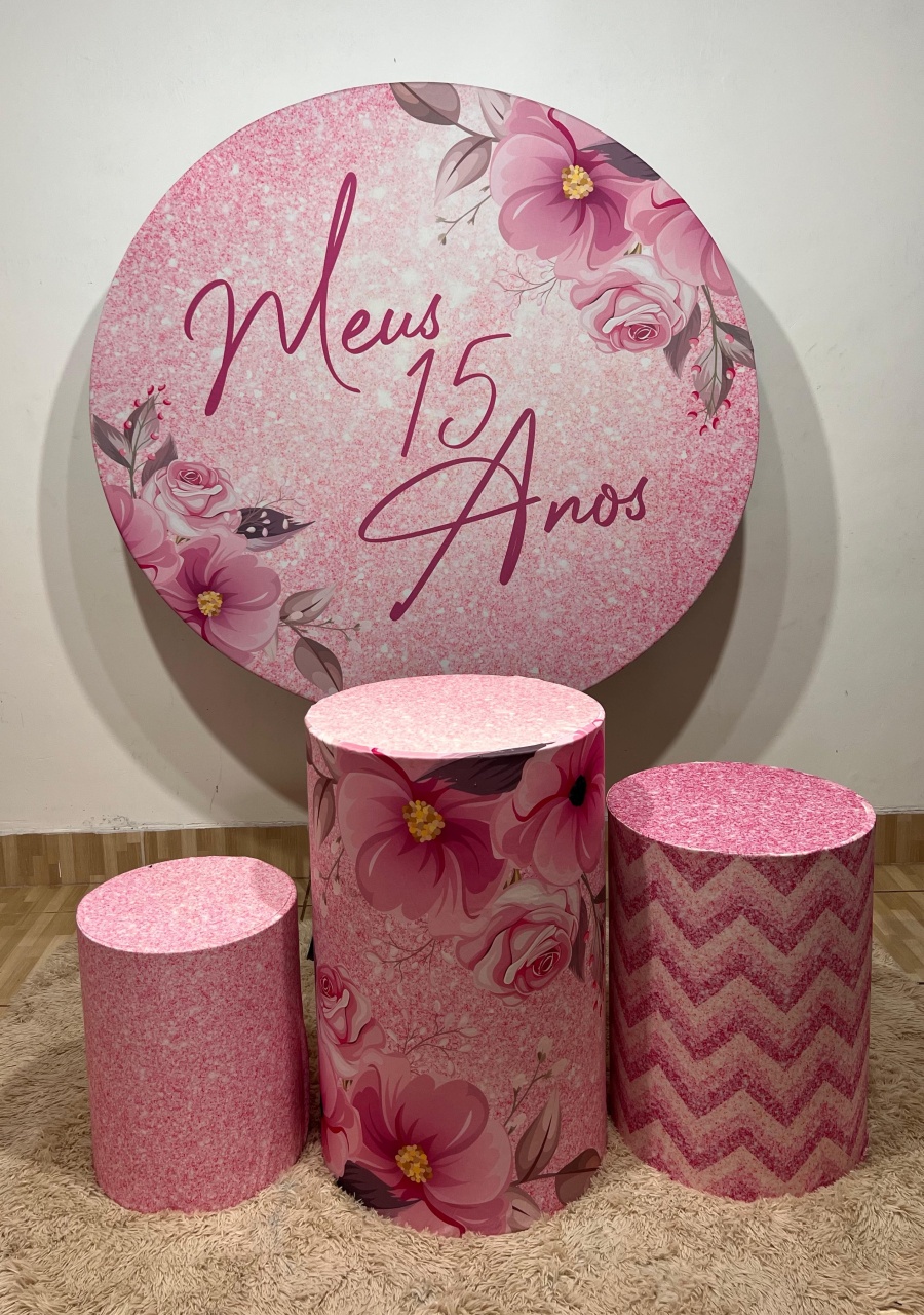 15 Anos Rosa Capa - Mila e Dry Decora e Loca 