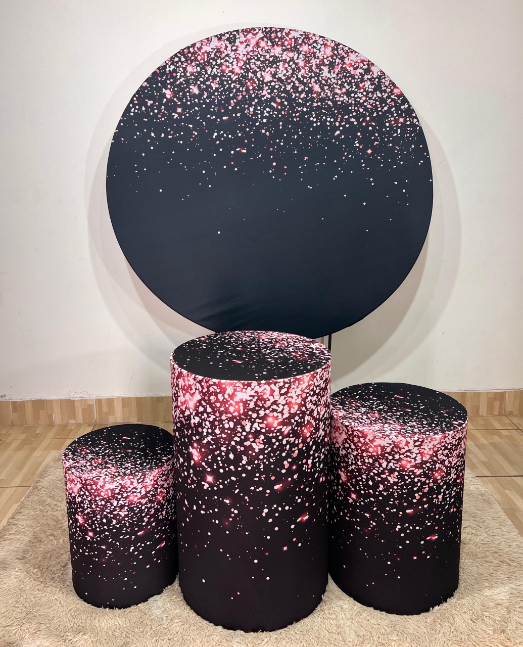 Capa Preto Com Glitter  - Mila e Dry Decora e Loca 