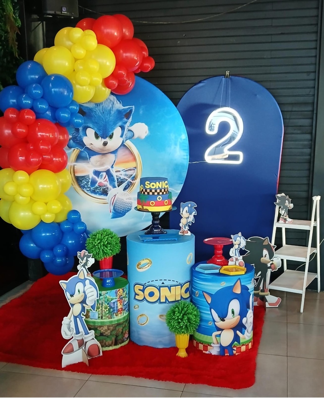 Decoração Sonic Pizzaria - Mila e Dry Decora e Loca 