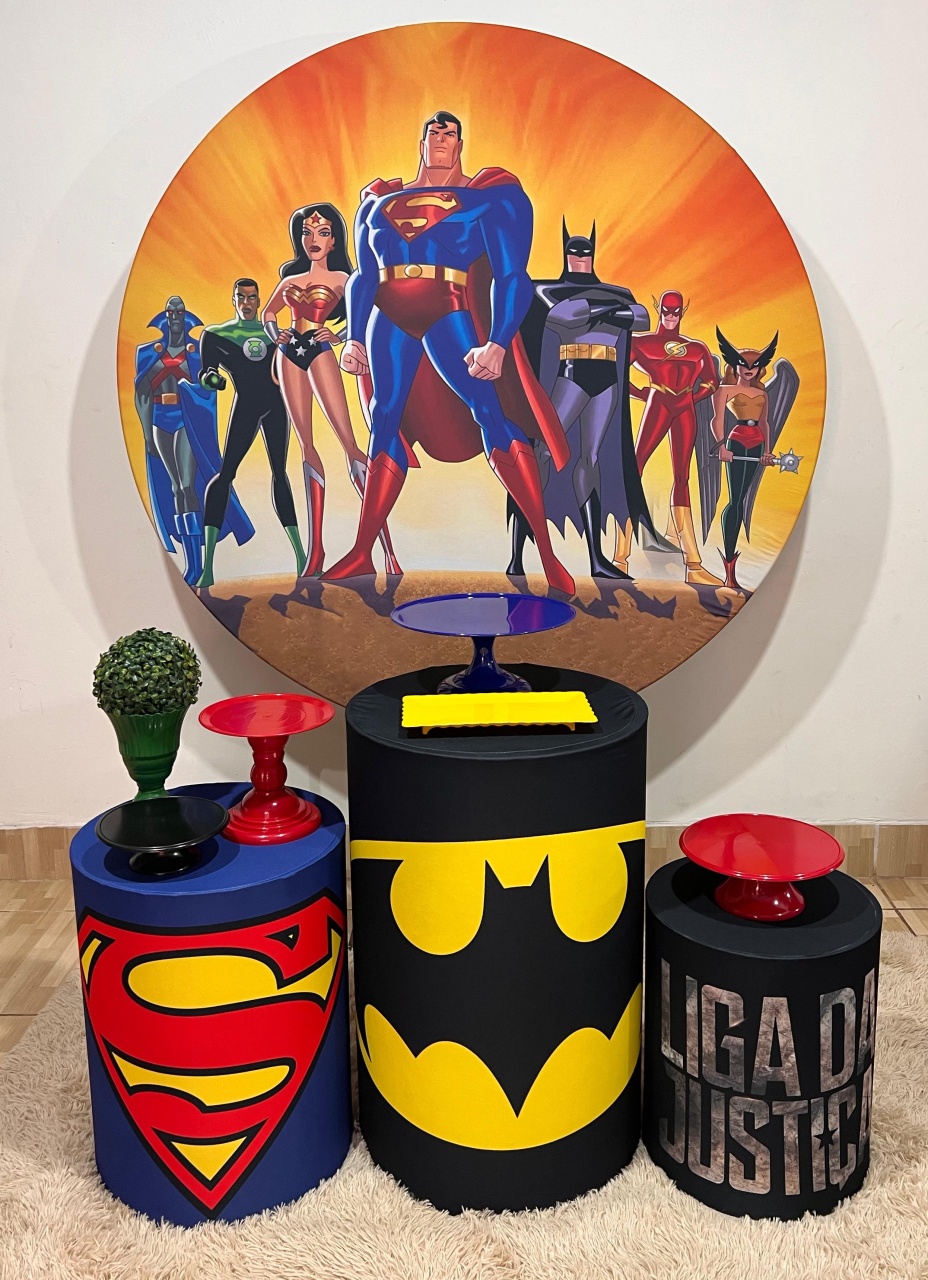 Kit Bronze Liga da Justiça  - Mila e Dry Decora e Loca 