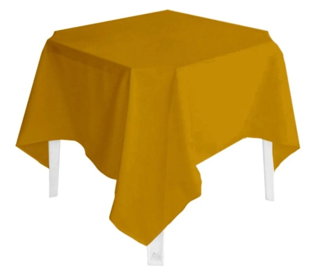 Toalha de Mesa Dourada - Mila e Dry Decora e Loca 