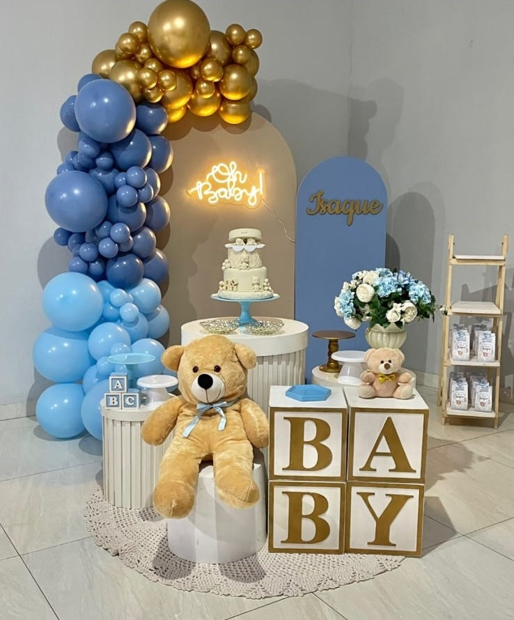 Chá de Bebê Urso Decoração  - Mila e Dry Decora e Loca 