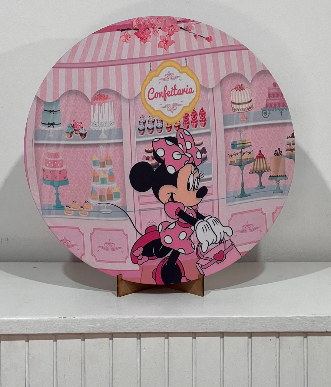 Painel Mini Kit 50 Cm Confeitaria Minnie - Mila e Dry Decora e Loca 