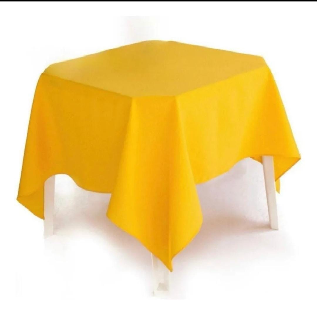 Toalha de Mesa  Amarela - Mila e Dry Decora e Loca 