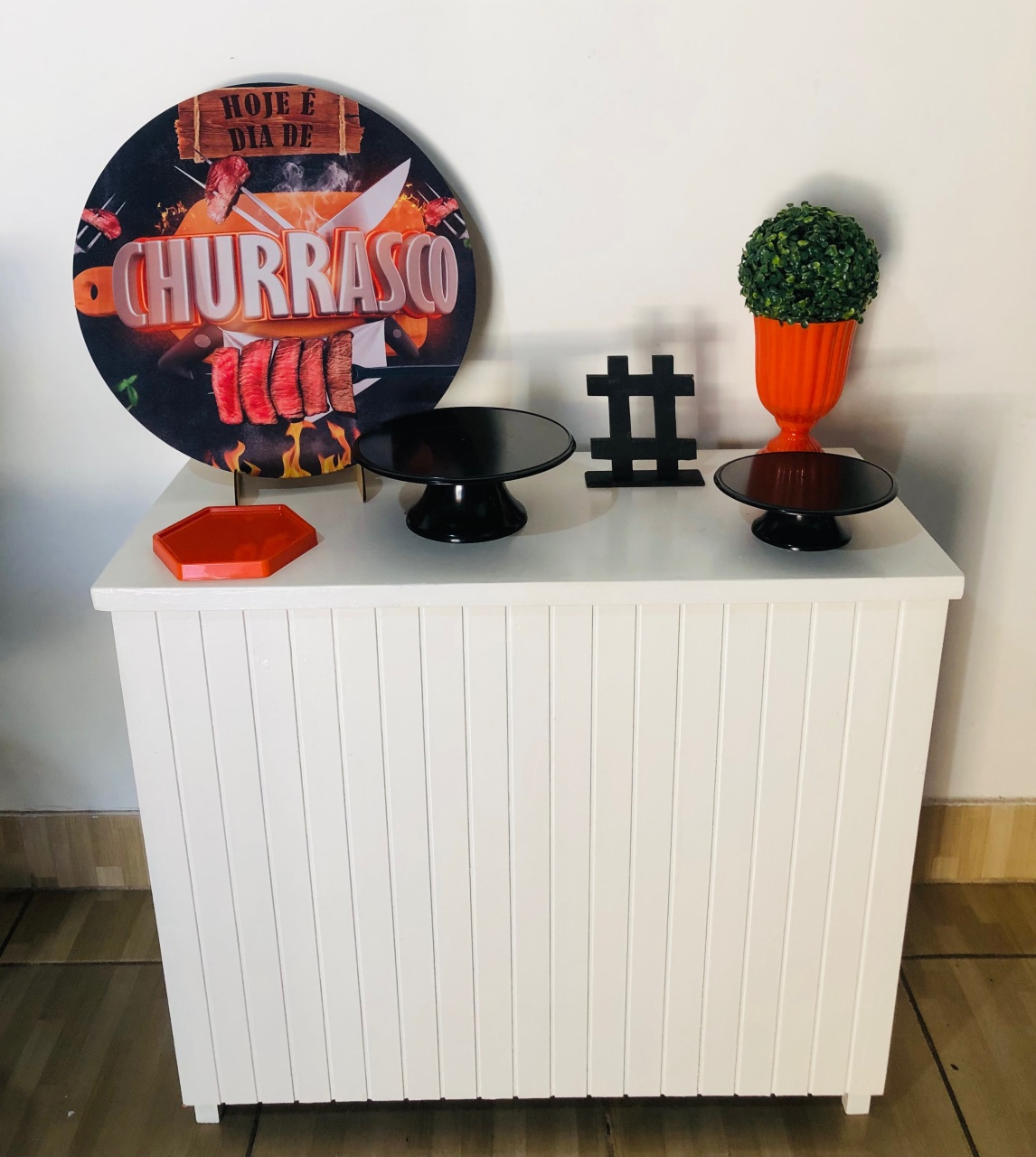 Churrasco Prata Mini Kit 50 Cm   - Mila e Dry Decora e Loca 