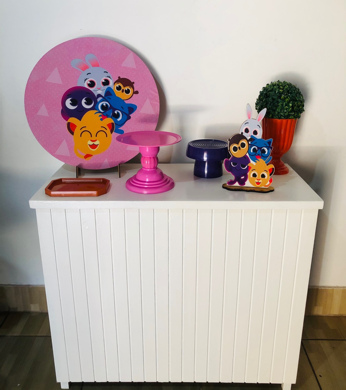Bolo Fofo Prata Mini Kit 50 Cm - Mila e Dry Decora e Loca 