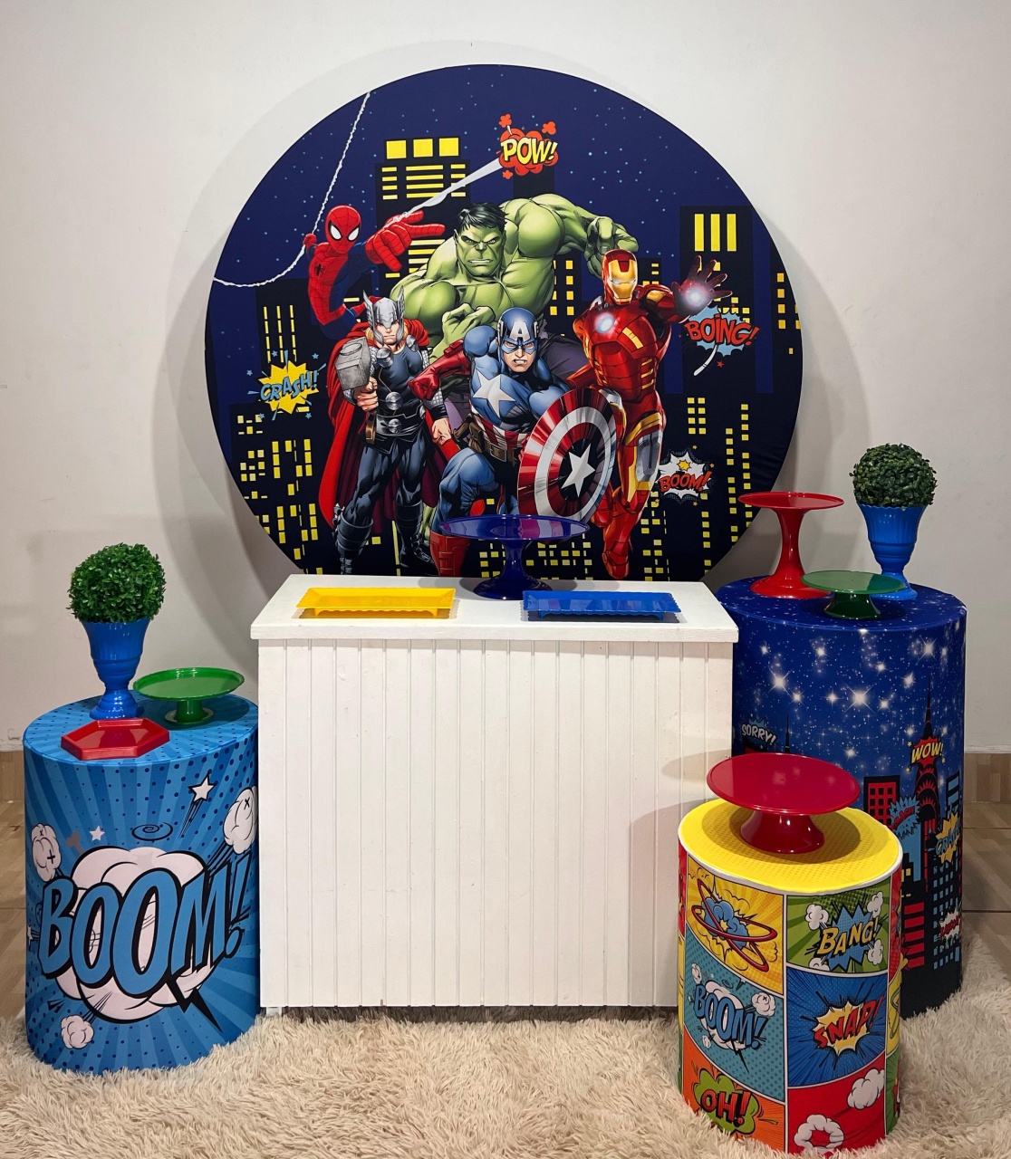 Kit Prata Vingadores  - Mila e Dry Decora e Loca 