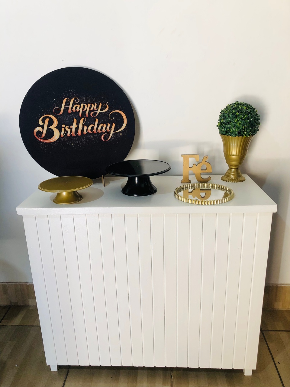 Happy Birthaday  Prata Mini Kit 50 Cm - Mila e Dry Decora e Loca 
